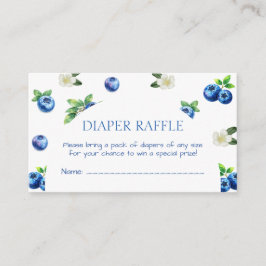 Blauwbes Baby Shower Luier Raffle Ticket Informatiekaartje
