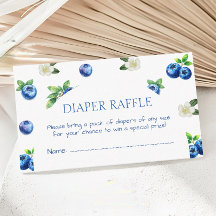 Blauwbes Baby Shower Luier Raffle Ticket