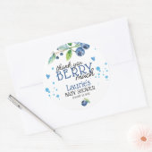 Blauwbes Berry Hartelijk dank voor Berry Ronde Sticker (Envelop)
