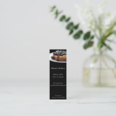 Blauwbes bladwijzer mini visitekaartje (Staand voorkant)