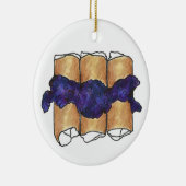 Blauwbes Blintzes joodse deli Cuisine Keramisch Ornament (Rechts)