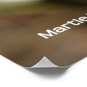 Blauwbes bloesems poster (Hoek)