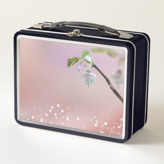 Blauwbes bloom Bokeh Macro dicht (Voorkant)