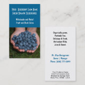 Blauwbes Boerderij of verkoop Visitekaartje (Voorkant / Achterkant)