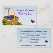 Blauwbes Boerderij Visitekaartje (Voorkant / Achterkant)