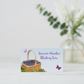 Blauwbes Boerderij Visitekaartje (Staand voorkant)