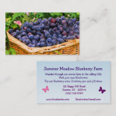 Blauwbes Boerderij Visitekaartje (Voorkant / Achterkant)