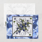 Blauwbes Briefkaart (Voorkant / Achterkant)