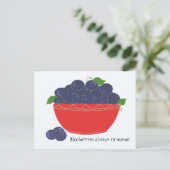 Blauwbes Briefkaart (Staand voorkant)