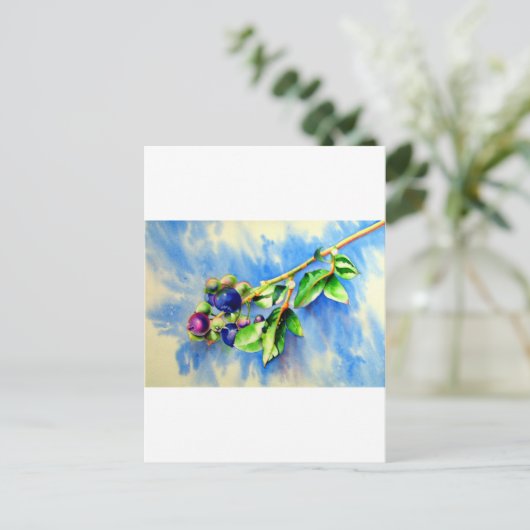 Blauwbes Briefkaart (Staand voorkant)