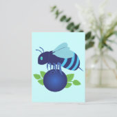 Blauwbes Briefkaart (Staand voorkant)