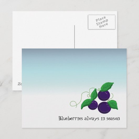 Blauwbes Briefkaart (Voorkant / Achterkant)