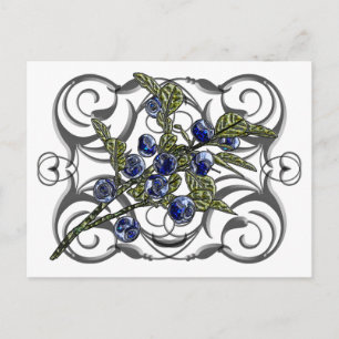 Blauwbes Briefkaart