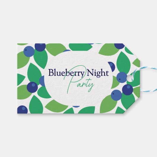 Blauwbes. Cadeaulabel (Voorkant (Horizontaal))