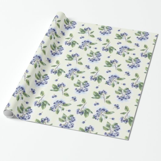 Blauwbes Cadeaupapier (Uitgerold)