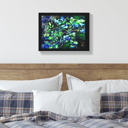 Blauwbes Canvas Afdruk (Insitu (Slaapkamer))