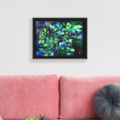 Blauwbes Canvas Afdruk (Insitu (Woonkamer))