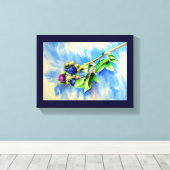 Blauwbes Canvas Afdruk (Insitu (Houten vloer))