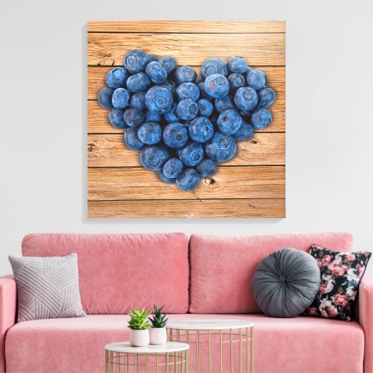 Blauwbes Canvas Afdruk