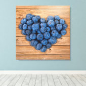 Blauwbes Canvas Afdruk (Insitu (Houten vloer))