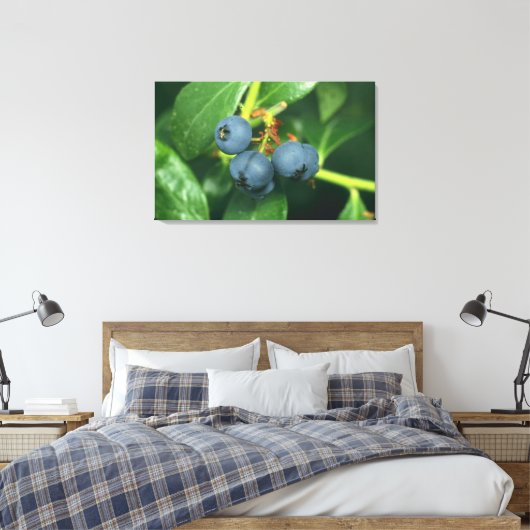 Blauwbes Canvas Afdruk (Insitu (Slaapkamer))