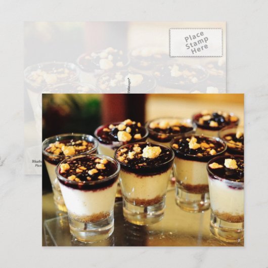 Blauwbes Cheesecake Shots Briefkaart (Voorkant / Achterkant)