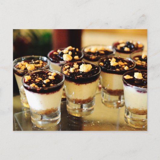 Blauwbes Cheesecake Shots Briefkaart (Voorkant)
