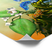 Blauwbes draak 11x14 (4x6 en hoger) poster (Hoek)