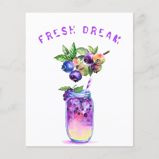 Blauwbes - Drink - zomerstaart Flyer (Voorkant)