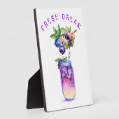 Blauwbes - Drink - zomerstaart Fotoplaat (Zijkant)