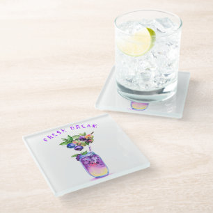 Blauwbes - Drink - zomerstaart Glazen Onderzetter