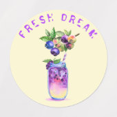 Blauwbes - Drink - zomerstaart Labels (Design 2)