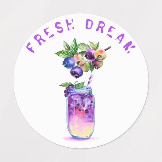 Blauwbes - Drink - zomerstaart Labels (Design 1)