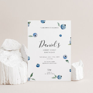 Blauwbes eerste verjaardag kaart