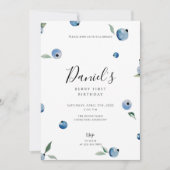 Blauwbes eerste verjaardag kaart (Voorkant)