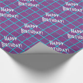 Blauwbes en verkleurde druiven Vierkant Fijne verj Cadeaupapier (Hoek)