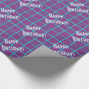 Blauwbes en verkleurde druiven Vierkant Fijne verj Cadeaupapier