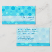 Blauwbes Fizz-kaartsjabloon Visitekaartje (Voorkant / Achterkant)