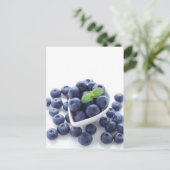 Blauwbes geïsoleerd op wit briefkaart (Staand voorkant)