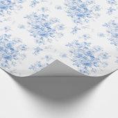 Blauwbes glanzend Rozen Lake Emily Summer Cadeaupapier (Hoek)