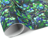 Blauwbes - groene tint cadeaupapier (Rol Hoek)