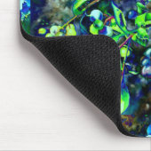 Blauwbes - groene tint muismat (Hoek)