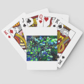 Blauwbes - groene tint speelkaarten (Achterkant)