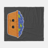 Blauwbes Illustratie nieuwheid Fleece Deken (Voorkant (Horizontaal))