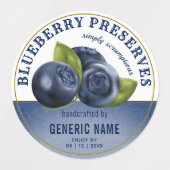 Blauwbes | Jam Jar Canning Labels (Design 1)