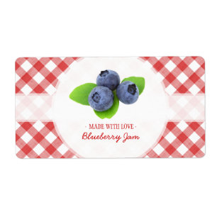 Blauwbes Jam-label Etiket