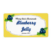 Blauwbes Jelly Canning Labels (Voorkant)