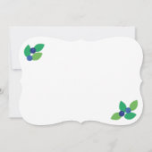 Blauwbes. Kaart (Achterkant)