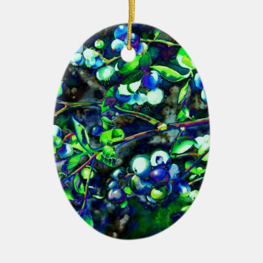 Blauwbes Keramisch Ornament (Voorkant)
