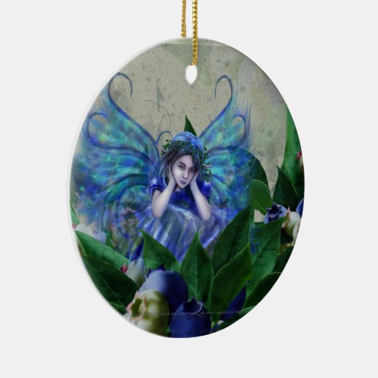 Blauwbes Keramisch Ornament (Rechts)